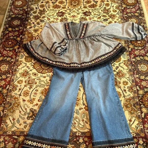 Free people blouse baby doll size large UNIQUE 😉 - Picture 8 of 16